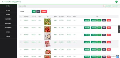 基于web的農(nóng)產(chǎn)品配送服務(wù)平臺 jsp java springmvc mysql mybatis
